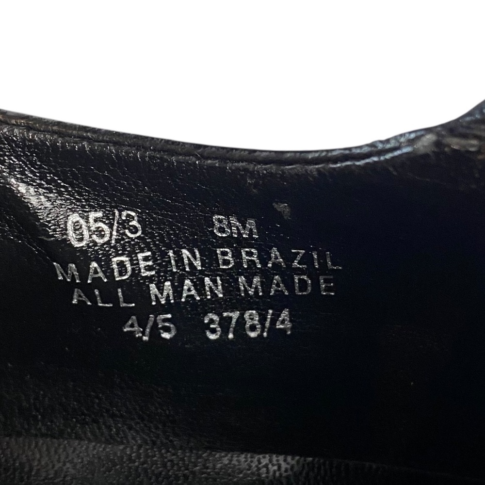 FRANCO SARTO Faux Leather Square Toe Slip-On Block Heel Booties in Black Size 8 - Picture 11 of 11